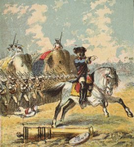 Victoire de Clive en Inde, pub. 1890 - English School